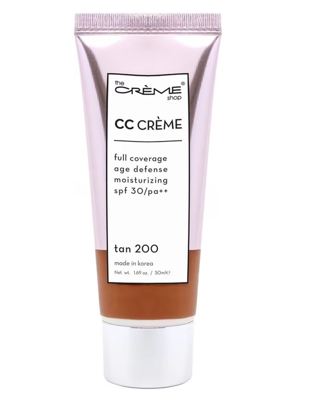 The Crème Shop Full Coverage CC Crème-Tan 200